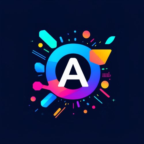 sd3-An icon for a creative AI app with A dynamic splash of geometric shapes and lines with a blend of vibrant colors symbolizing creativity and movement-0