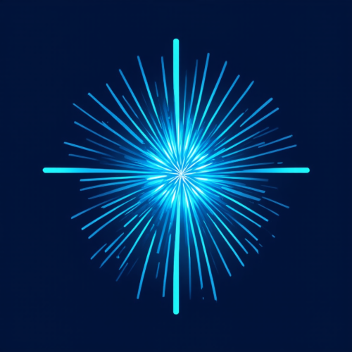 sd3-An icon for a creative AI app with An abstract light burst with dynamic flowing lines radiating from a central point symbolizing innovation and energy-0