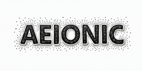flux-Zentangle Text logo saying AEIONic for an AI creativity app. Intricate abstract monochrome patterns meditative highly detailed-0 (1)