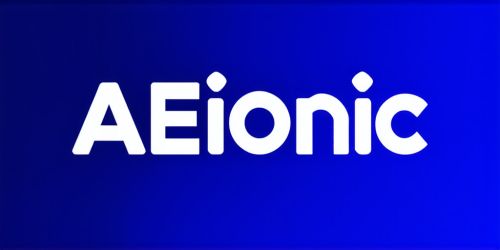 sd3-Advertising poster style Text logo saying AEIONic for an AI creativity app. Professional modern product-focused commercial eye-catching highly detailed-0