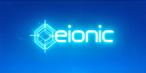 sd3-Cybernetic style Text logo saying AEIONic for an AI creativity app. Futuristic technological cybernetic enhancements robotics artificial intelligence themes-0