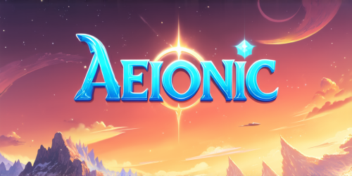 sd3-Ethereal fantasy concept art of Text logo saying AEIONic for an AI creativity app. Magnificent celestial ethereal painterly epic majestic magical fantasy art cover art dreamy-0