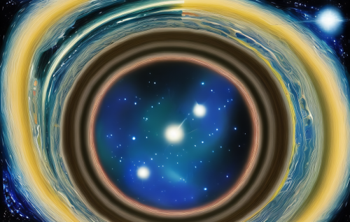 sd-Intergalactic stargate portal in the middle of a starry night with a swirling vortex of energy and light by Greg Rutkowski-0